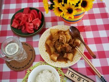 自制土豆猪肉烩酸菜（内蒙美食）