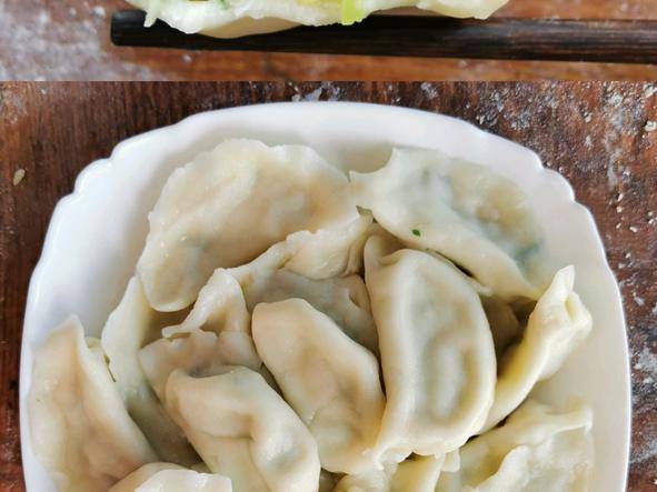 宝贝们都爱吃的黄瓜鸡蛋鲜虾水饺