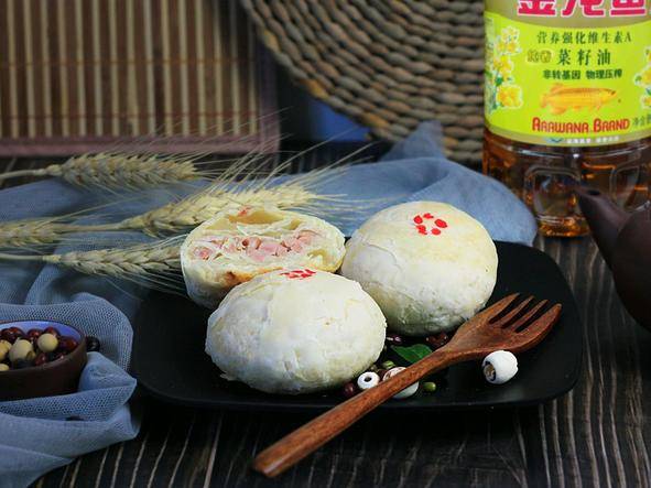 独家秘制午餐肉烧饼