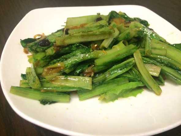 豆豉油麦菜