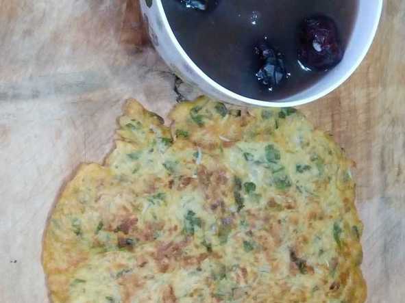 电饼档菠菜豆芽鸡蛋饼