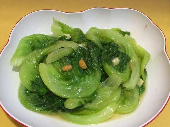 蒜泥豆酱生菜