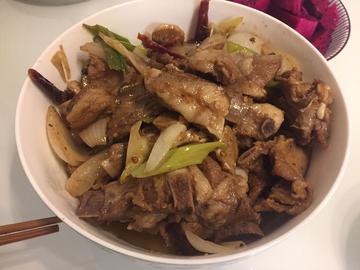 双葱爆羊肉