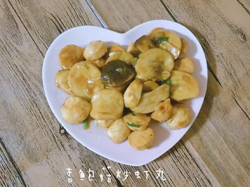 杏鲍菇炒虾丸