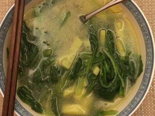 小白菜土豆条汤