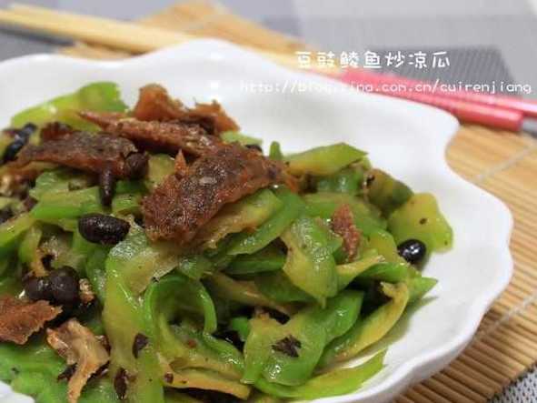 豆豉鲮鱼炒凉瓜