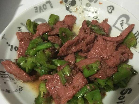 青椒炒牛肉片