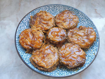 红烧茄盒——剩饺子馅这么吃，年夜饭一道好菜做法步骤图解11